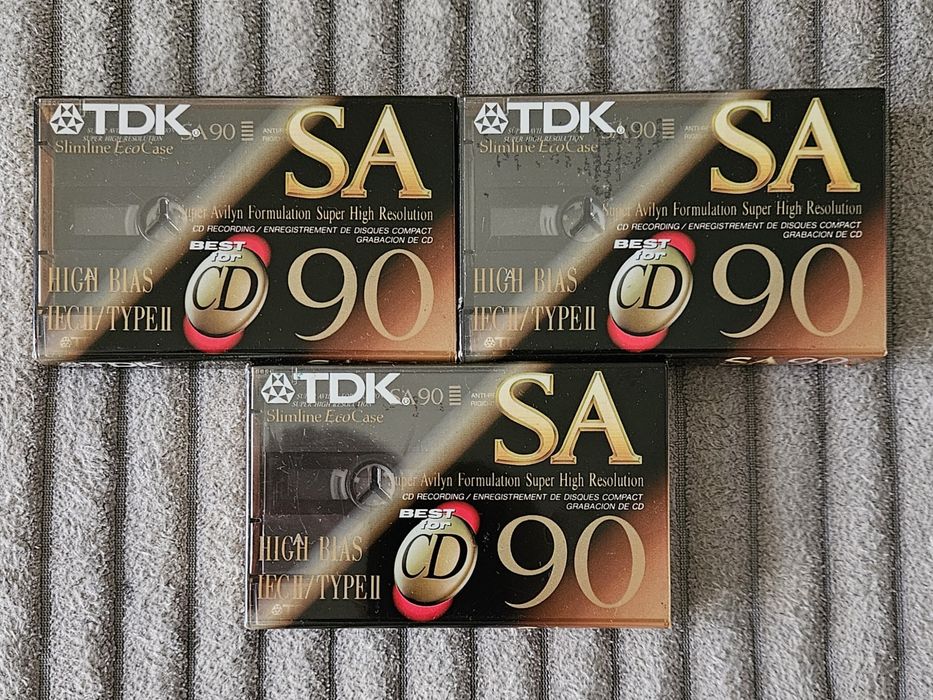 3 Casete Audio TDK SA90 Japan