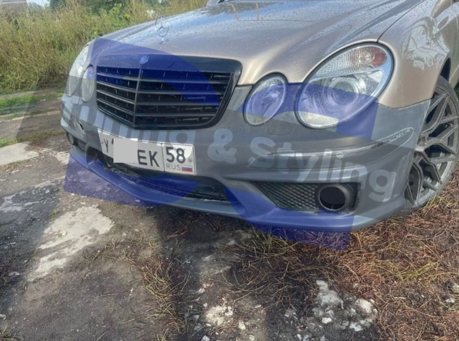 Бампер Губа Диффузор Пороги Мерседес w211