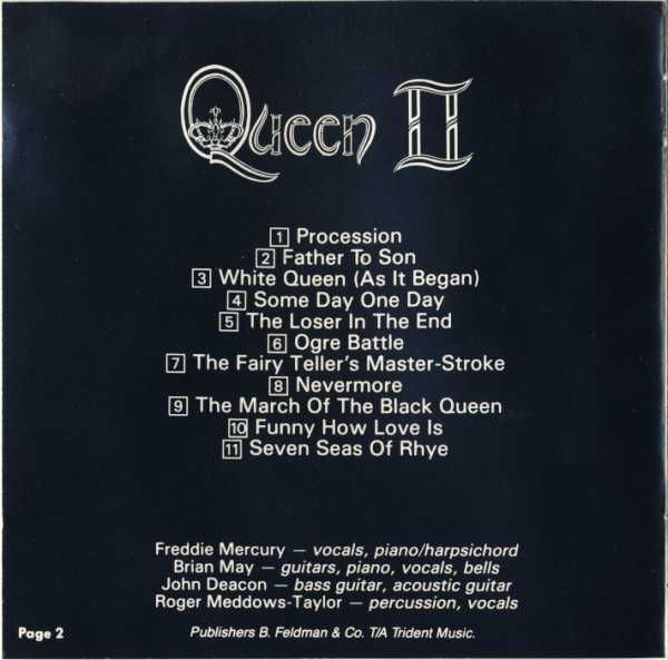 CD Queen - Queen II 1974