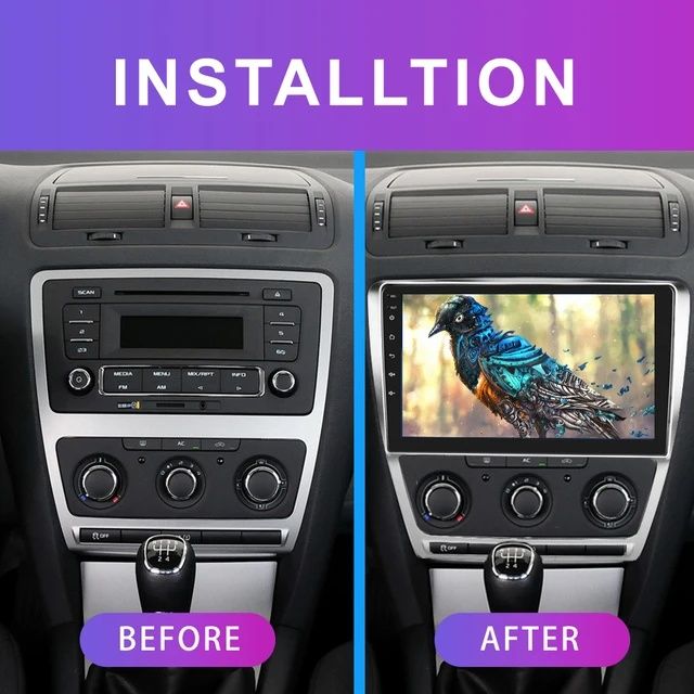 Skoda Octavia мултимедия Android GPS Навигация Carplay Android auto