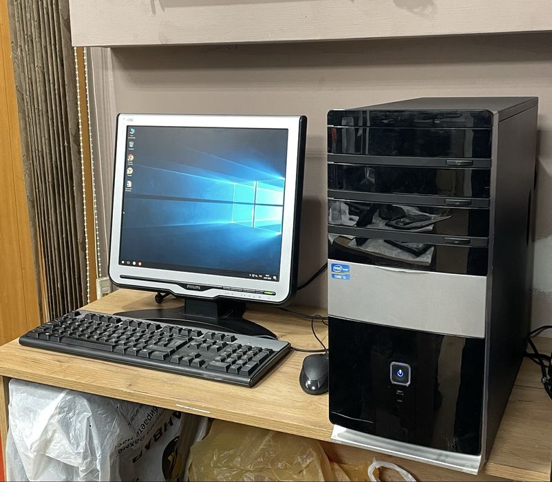 Core i3 / 500ГБ / монитор + клавиатура и мышь. Офисный компьютер