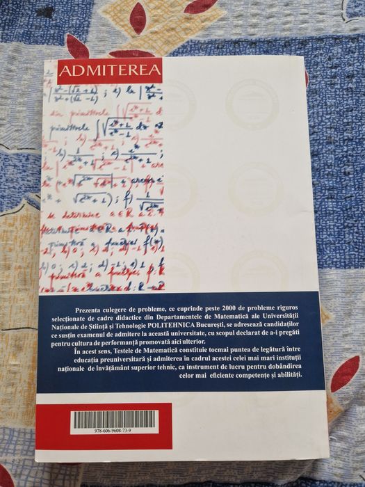Culegere Admitere Matematică UPB