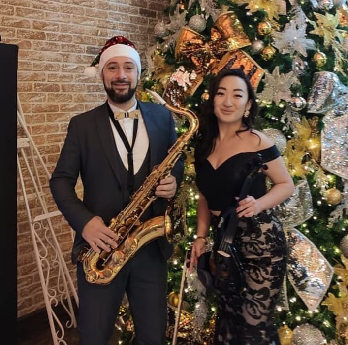 Саксофонист и скрипачка Алматы