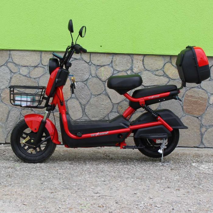 Електрически скутер с педали MaxMotors 500W/48V/15Ah – RED