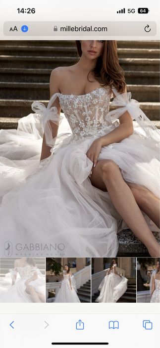 Булченска рокля Mille bridal Evita . Уникална