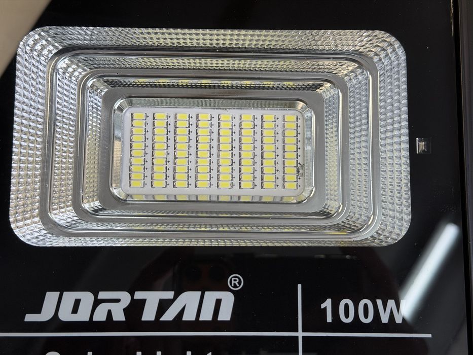 LED прожектор Соларна улична лампа JORTAN 100 W стойка дистанционно