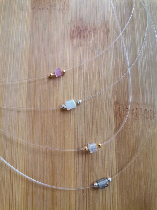 Колие "Невидимо" ръчна изработка