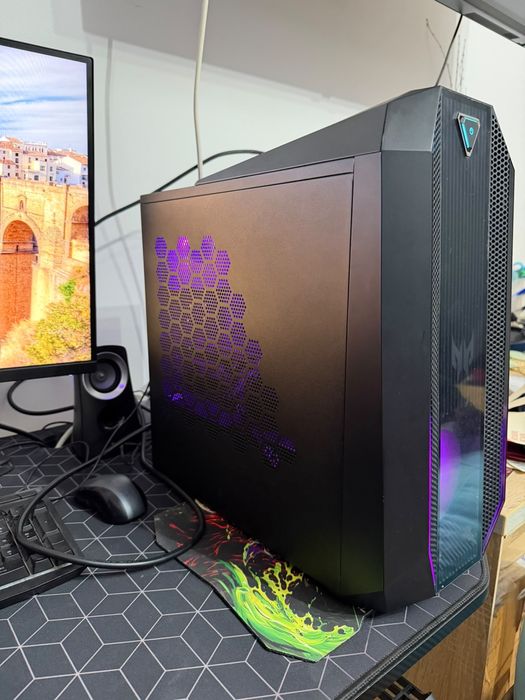Setup Gaming , Pc + Monitor + Casti + Microfon
