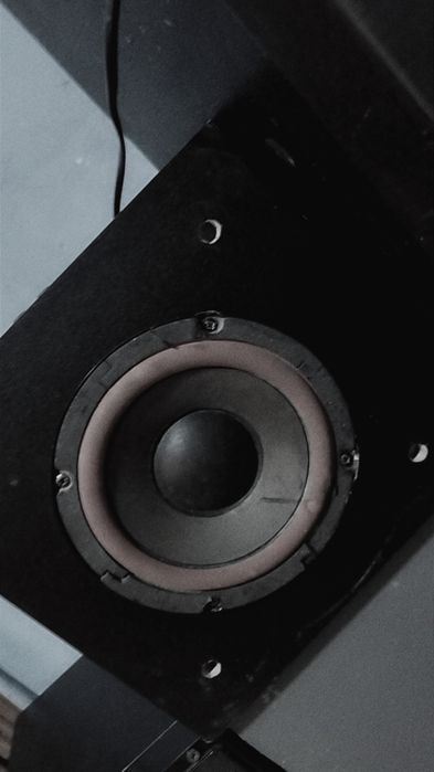 O boxa și un subwoofer funcționale ambele