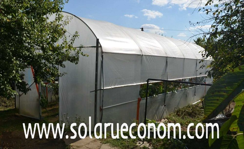 Solarii(sere) cu înălțimea la coamă 3,3 m