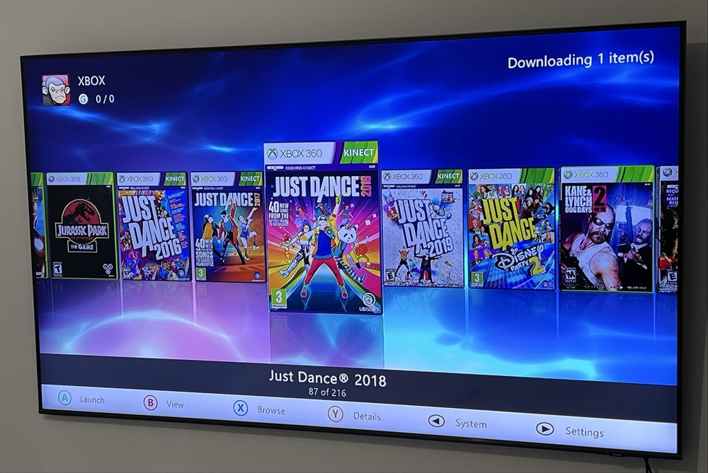 216 JOCURI - Consola Microsoft XBOX 360 SLIM E 1TB KINECT MODAT RGH3