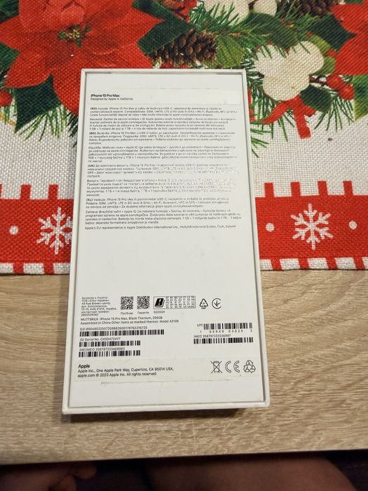 Iphone 15 Pro Max 256GB Гаранция до 10.04.2026