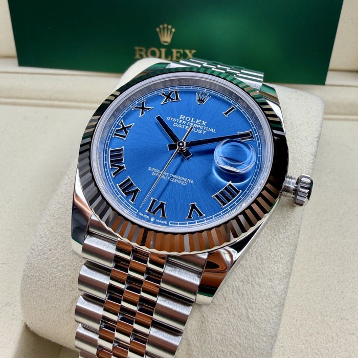 Rolex Datejust Roman Azzuro New PE STOC 41mm | 14.000 E | 126334  2025