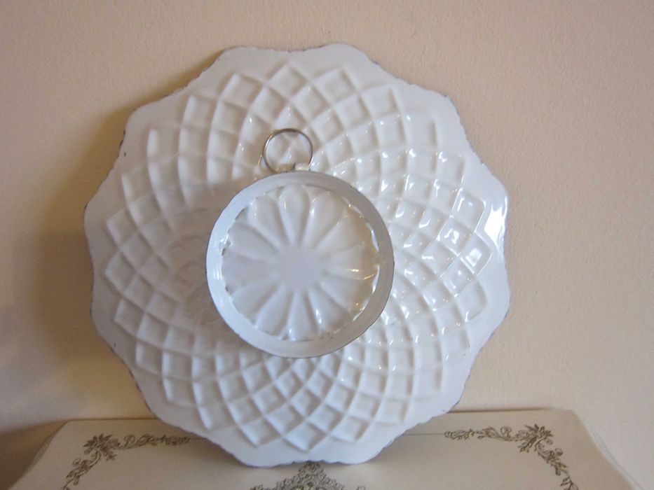 cadou rar farfurie Persian Meenakari handmade Iran 1980 metalica