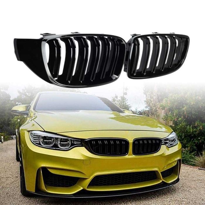 Set 2 grile duble M negre BMW Seria 4 F32 F36 2014 - 2020