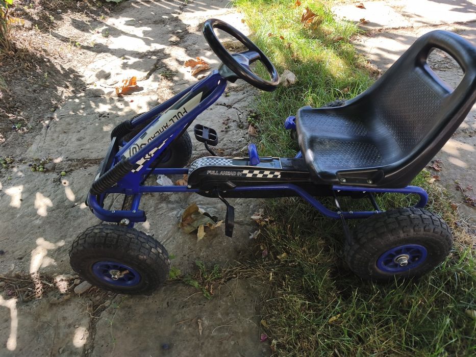 Cart cu pedale copii albastru