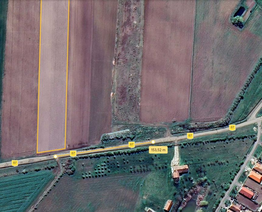 Teren 1.3 Ha - CU pt. Intravilan - Front 44m, Utilități, Ideal Investiție