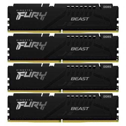 128 Giga 2 x 64GB DDR5-5200MTS CL40 DIMM FURY BEAST KF552C40BBK2-64