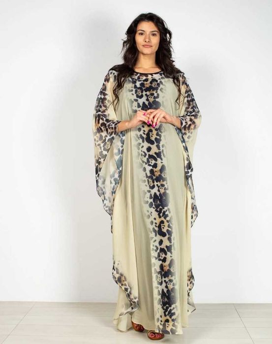 Rochie caftan lunga eleganta, marime mare  XXL ,noua cu eticheta