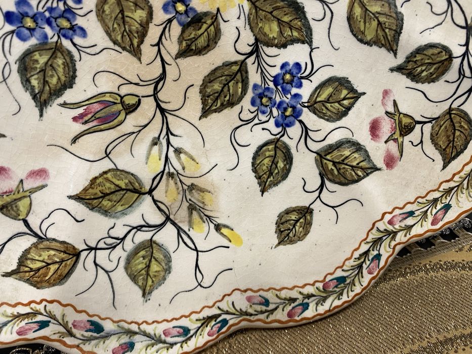 Старо италианско пано за стена от порцелан