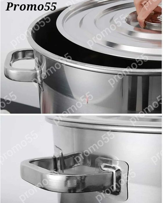 Казан алпака от 30л/50л/100л/160л Казани с двойно подсилено дъно 2,5мм