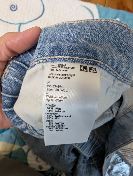 Юбка-шорты юникло джинсовые