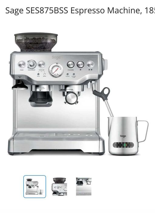 Sage (Breville) Barista Express SES875BSS – Отлично състояние, купена в Германия