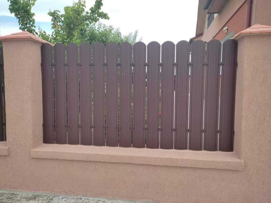 Garduri din panou stil jaluzele, sipca metalica, tabla, BCA si plasa