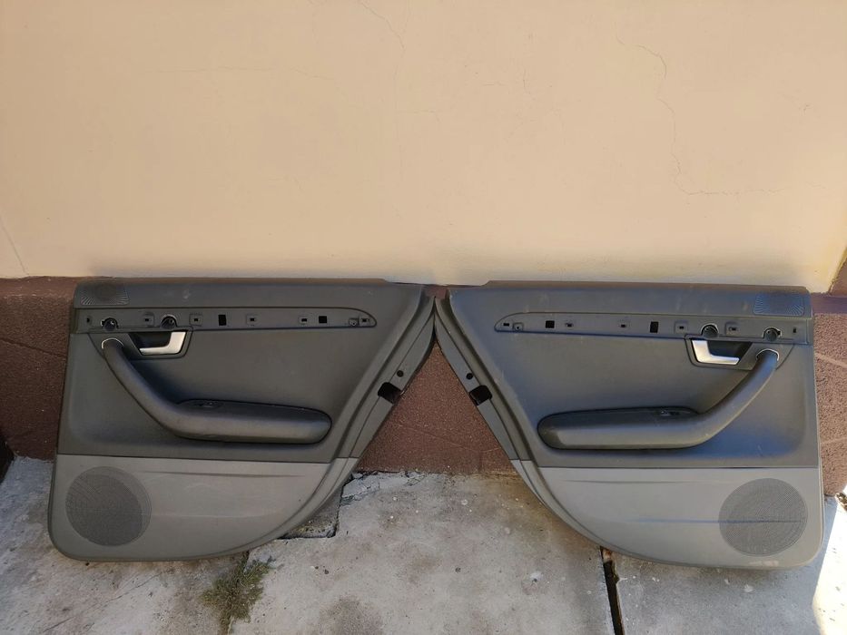 Fete portiera portiere fata spate stanga dreapta negre cu gri Seat Exeo Audi A4 B6 B7 3R1867105 / 3R0867306