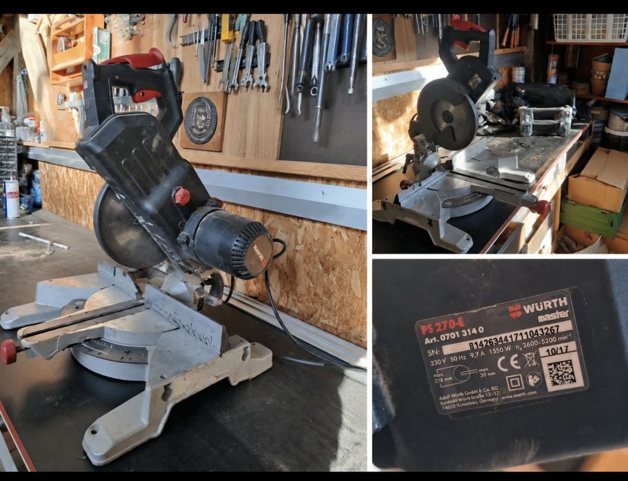 Fierăstrău circular WÜRTH Master PS 270-E, 1550 W