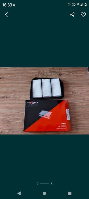 Въздушен филтър за Шевролет