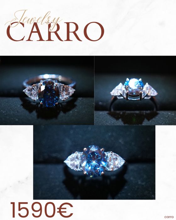 Inel Aur Alb 14K Diamante Lab Grown