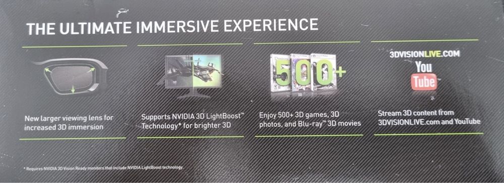 Kit nVidia 3D Vision 2,ochelari 3D+emitator IR