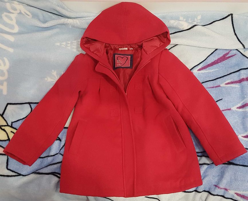 Розово палтенце 128 размер