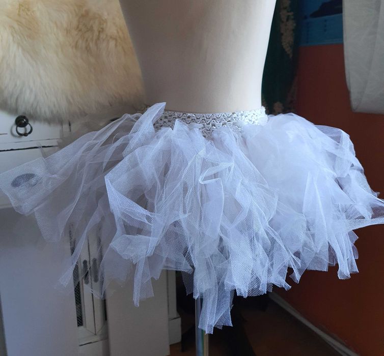 Fustita tutu culoare alba marimea 128
