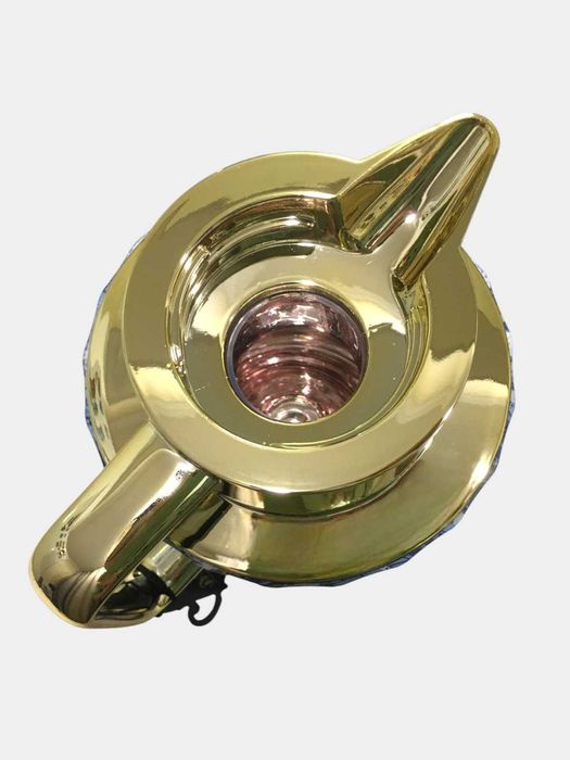 Термос Feenik 1л, чайник, кофейник, с красной стеклянной колбой