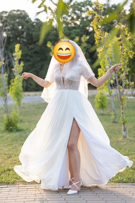 Rochie de mireasă din mătase naturală