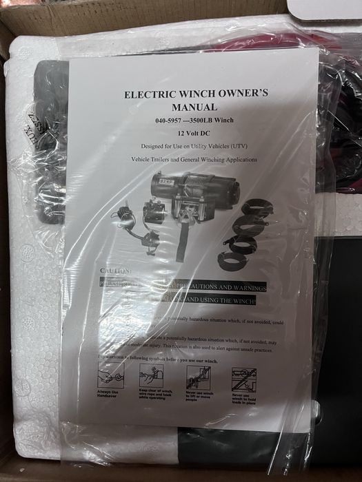 НОВА електрическа Лебедка 3500 LB за ATV/UTV