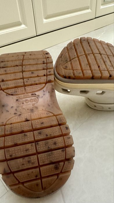 Crocs Saboti slingback Mega Crush, Crem, Bej deschis, 36-37