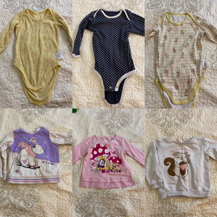 Одежда и обувь 6-18мес девочке