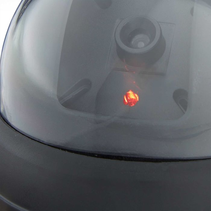 Set 3 camere de supraveghere false cu lumina LED fara cabluri 7x11 cm