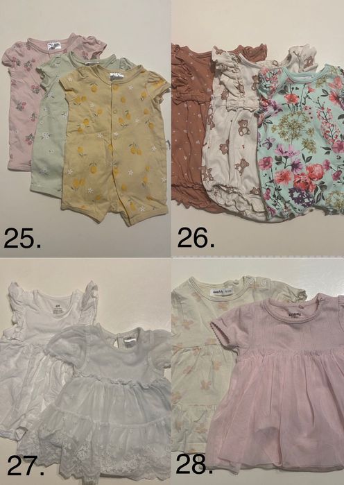 Бебешки дрешки 0-3м H&M, Mayoral, Next, Pepco, Sinsay и други