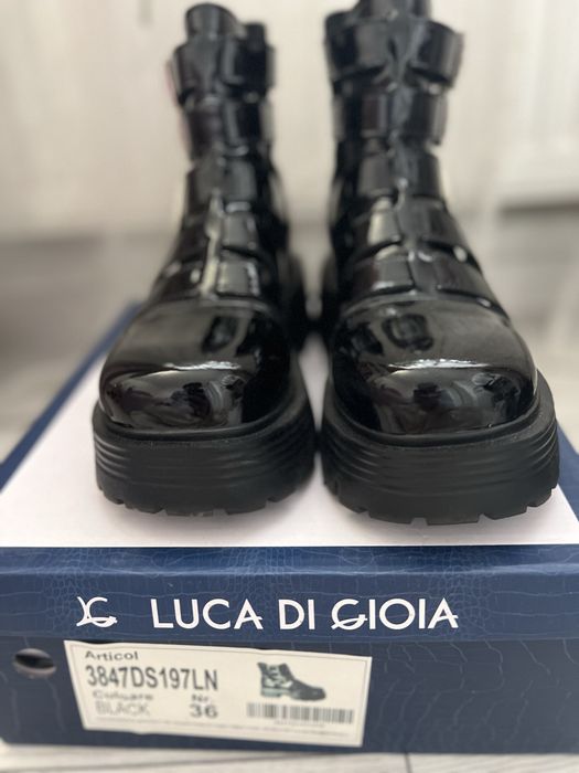 Ghete dama piele lacuita, marimea 36