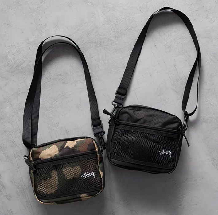 сумка через плечо stussy для парней и девушек для карт, телефона денег