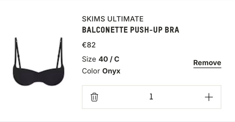 SKIMS ultimate balconette push up bra