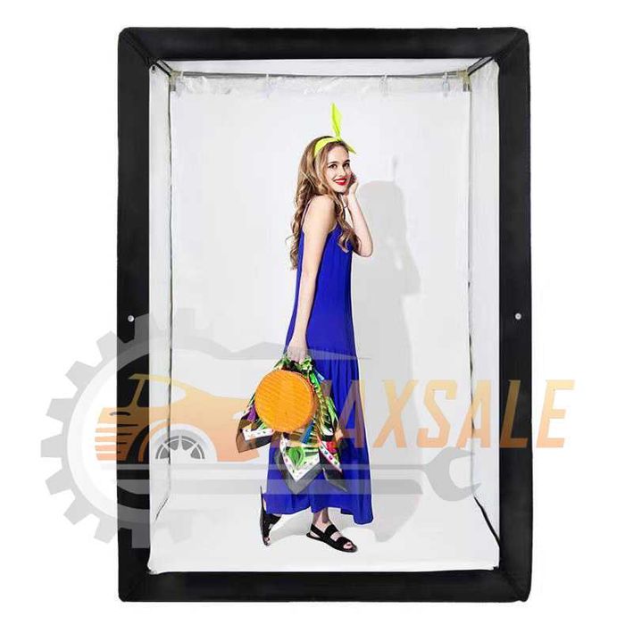 Професионална фото кутия 200см фотобокс в комплект с осветление 4 фона