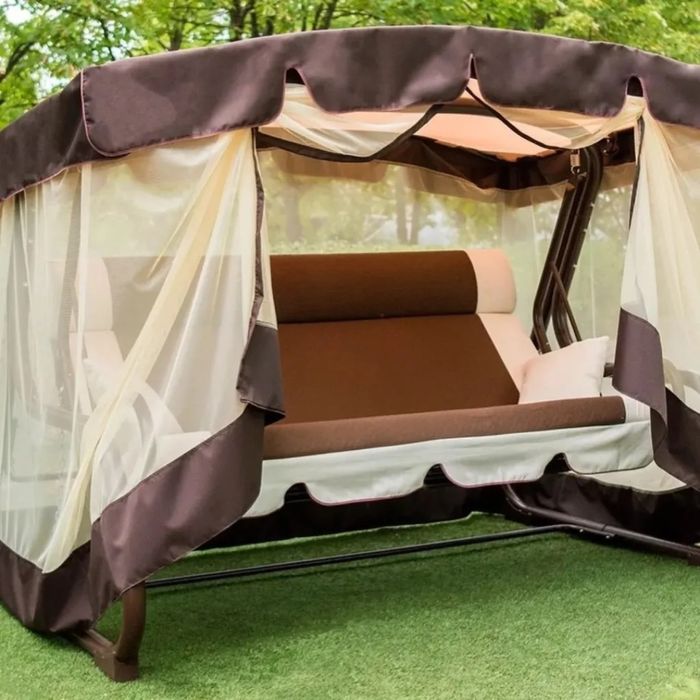 Садовые качели с москитной сеткой