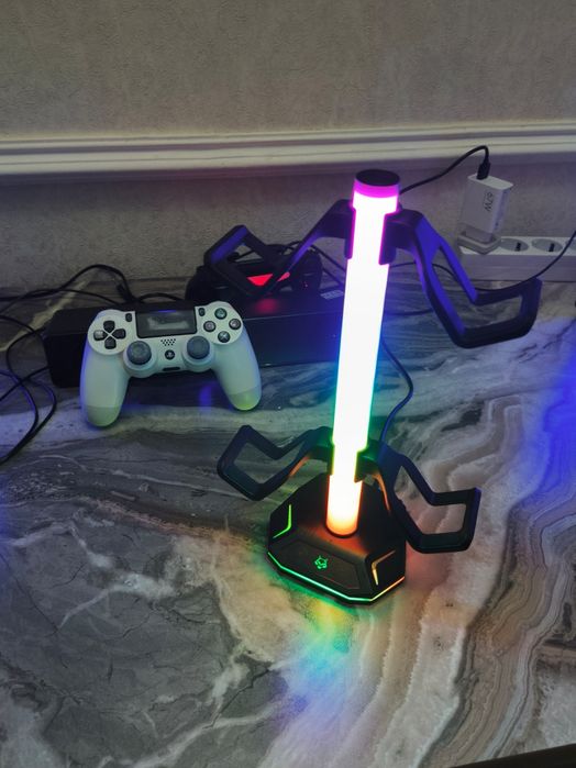 Подставка RGB для наушников и геймпада PS5-Xbox