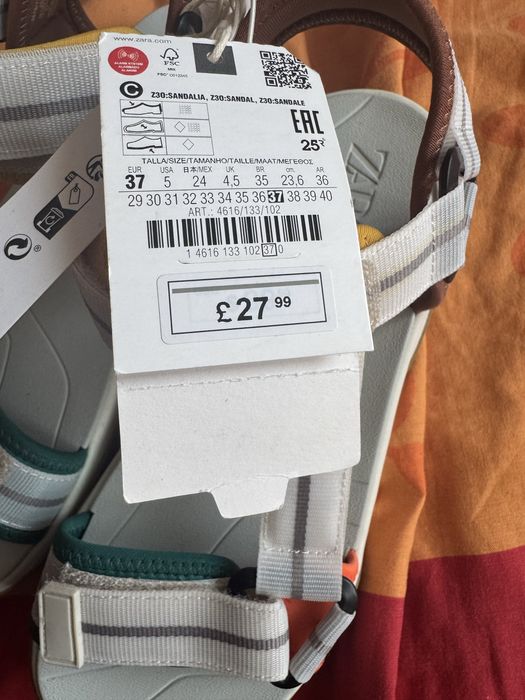 Чисто нови сандали на Zara (Зара), номер 37