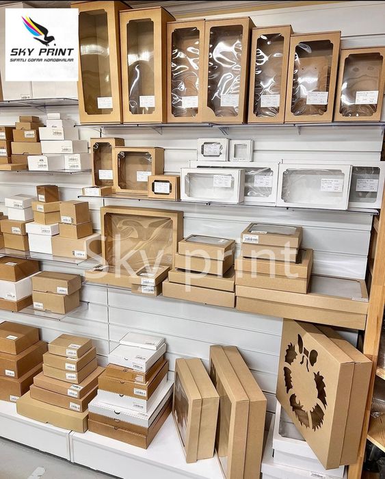 Барча турдаги коробкалар. Коробки всех видов